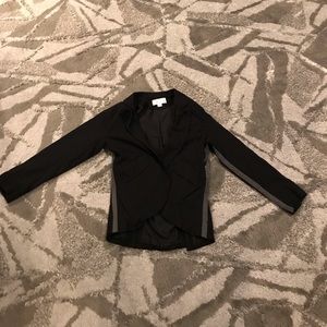 Vintage Havana Black Blazer with Grey Stripes